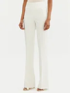 Spodnie damskie - Rinascimento Spodnie materiałowe CFC0122830003 Biały Regular Fit - miniaturka - grafika 1