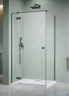 Radaway Essenza Kdj Brushed GunMetal kabina 90x70cm lewa szczotkowany grafit 1385044-92-01L/1384048-01-01 - Kabiny prysznicowe - miniaturka - grafika 1