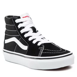 Vans Sneakersy Sk8-Hi Vn000D5F6BT Black/True White - Trampki damskie - miniaturka - grafika 1