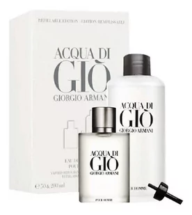 Armani Acqua di Gi Pour Homme zestaw upominkowy IV woda toaletowa 50 ml + woda toaletowa napełnienie 200 ml - Zestawy perfum damskich - miniaturka - grafika 1