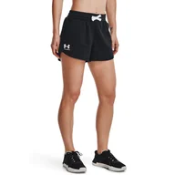 Spodenki damskie - Damskie Spodenki UNDER ARMOUR RIVAL FLEECE SHORT 1376257-001 – Czarny - miniaturka - grafika 1