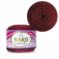 Pasmanteria - Włóczka Nako Estiva Silky kol. 1372 bordowy - miniaturka - grafika 1