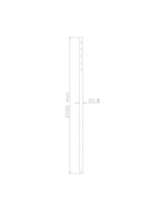 Newstar FPMA-cp200b lakier ZUB przedłużenie pole uchwyt do TV z płaskim ekranem (wysokość: 200 cm, maks. 50 kg) czarna FPMA-CP200BLACK - Uchwyty do telewizora - miniaturka - grafika 2