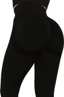 Legginsy - Legginsy push up Simple - czarny/XXS KP30209 - miniaturka - grafika 1