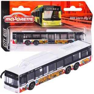 Pojazd miejski MAN Lion's City C Biały Autobus - Samochody i pojazdy dla dzieci - miniaturka - grafika 1