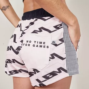 Spodenki krótkie damskie LABELLAMAFIA LOGOMANIA SHORTS - Spodenki damskie - miniaturka - grafika 3