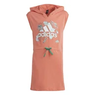 Sukienki i spódniczki dla dziewczynek - Dziecięca Sukienka ADIDAS G SUM DRESS HR5836 – Pomarańczowy - miniaturka - grafika 1