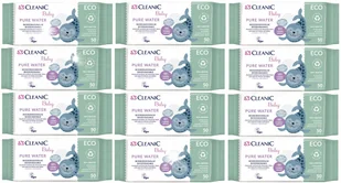 Chusteczki nawilżane Cleanic Baby ECO Pure Water 50 szt. x 12 - Chusteczki nawilżane - miniaturka - grafika 1