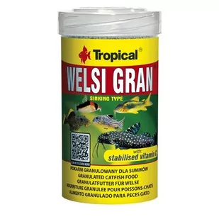 Tropical Welsi Gran pokarm granulowany dla rybek przydennych 100ml/65g - Pokarm dla ryb - miniaturka - grafika 1