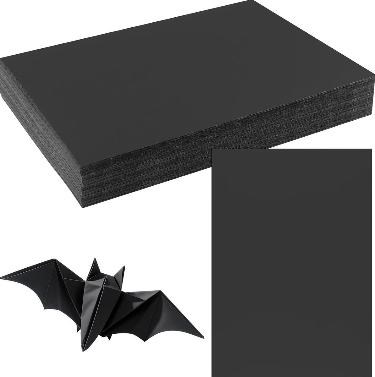 KARTON 300G CZARNY PAPIER A4 BLOK 100 ARKUSZY GRUBY DO MAJSTERKOWANIA