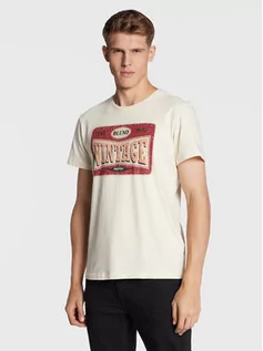 Koszulki i topy damskie - Blend T-Shirt 20714545 Beżowy Regular Fit - grafika 1