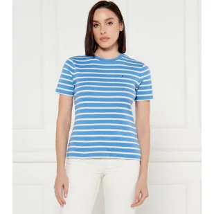 Tommy Hilfiger T-shirt Slim Fit - Koszulki i topy damskie - miniaturka - grafika 1