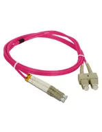 Kable światłowodowe - Patch cord MM OM4 LC-SC duplex 50/125 1.0m ALANTEC - ALANTEC - miniaturka - grafika 1