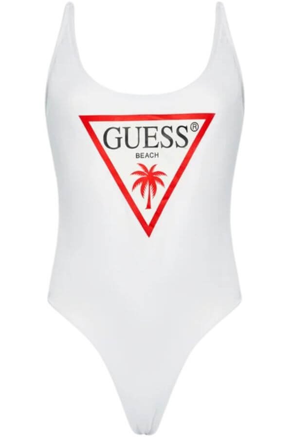 STRÓJ KĄPIELOWY DAMSKI GUESS E02J33 LY00K BIAŁY - L