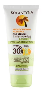 Kolastyna OPALANIE Opalanie Krem ochronny na słońce dla dzieci i niemowląt SPF30 100ml 134116 - Balsamy i kremy do opalania - miniaturka - grafika 1