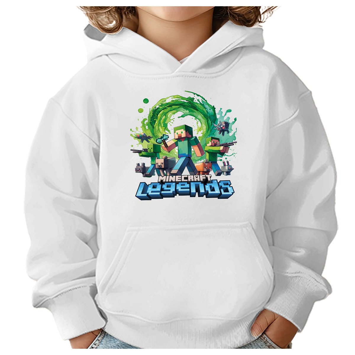 BLUZA DZIECIĘCA MINECRAFT LEGENDS 134-140 CHŁOPIĘCA DZIEWCZĘCA PREZENT