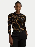 Bluzki damskie - LAUREN RALPH LAUREN Bluzka 200971373001 Czarny Slim Fit - miniaturka - grafika 1
