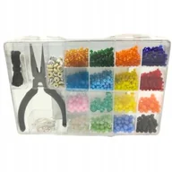 Prace ręczne dla dzieci - Smukee Zestaw do tworzenia biżuterii Koraliki + Szczypce - miniaturka - grafika 1