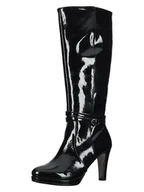 Kozaki damskie - Gabor Skórzane kozaki w kolorze czarnym - miniaturka - grafika 1