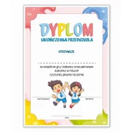 Dyplomy i okładki - LearnHow Dyplom A4 ukończenia przedszkola - różowy 10 szt - miniaturka - grafika 1