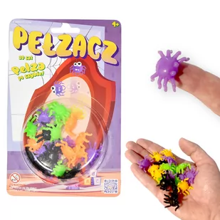 Lepkie Pająki Pełzające po Powierzchni - 20 szt - Zabawy w naśladowanie dorosłych - miniaturka - grafika 1