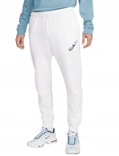 NIKE BIAŁE SPODNIE DRESOWE Z ELASTYCZNYM MANKIETEM BAWEŁNA XS KWA - Dresy męskie NIKE BIAŁE SPODNIE DRESOWE Z ELASTYCZNYM MANKIETEM BAWEŁNA XS KWA - Dresy męskie - miniaturka - grafika 1