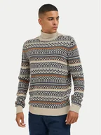 Swetry męskie - Blend Golf 20717264 Beżowy Regular Fit - miniaturka - grafika 1