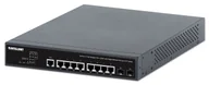 Pozostałe akcesoria sieciowe - Intellinet 562003 łącza sieciowe Zarządzany L2+/L3 Gigabit Ethernet (10/100/1000) Obsługa PoE 1U Czarny - miniaturka - grafika 1