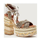 Sandały damskie - Kurt Geiger Sandały na słupku CHELSEA SCARF - miniaturka - grafika 1