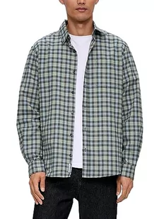 s.Oliver męska koszula z długim rękawem, Regular Fit Green, L, zielony, L - Koszule męskie - miniaturka - grafika 1