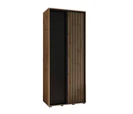 Szafy - Szafa przesuwna Garderoba SAPPORO 1 120 gł. 60 artisan/czarny - miniaturka - grafika 1