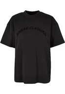 Koszulki i topy damskie - Urban Classics Damska koszulka damska Oversized Flock Tee, czarny, XL - miniaturka - grafika 1