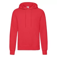Bluzy męskie - Bluza męska z kapturem Hooded Sweat Fruit of the Loom - Czerwony XXL - miniaturka - grafika 1