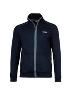 Bluzy męskie - BOSS Kardigan 28928 Niebieski Casual Fit - miniaturka - grafika 1