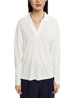 Koszulki i topy damskie - ESPRIT Collection Damska koszulka 082EO1K319, 110/OFF White, XS - miniaturka - grafika 1