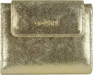 Giovani Mały portfel damski skórzany złoty marki giovani - Portfele - miniaturka - grafika 1