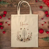 Torby i wózki na zakupy - TORBA Świąteczna Na Zakupy z Motywem Bożonarodzeniowym - miniaturka - grafika 1