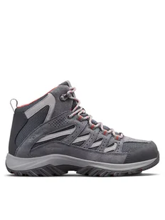 Columbia Trekkingi Crestwood Mid Waterproof 2099861 Szary - Buty trekkingowe damskie - miniaturka - grafika 1