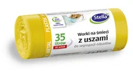 Worki na śmieci - Stella Worki na śmieci z uszami LDPE 35l metale i tworzywa sztuczne NN-HSE-S020-003 - miniaturka - grafika 1