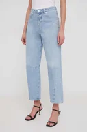 Spodnie damskie - Sisley jeansy damskie high waist - miniaturka - grafika 1