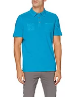 Koszulki męskie - camel active męska koszulka polo, niebieski, S - miniaturka - grafika 1