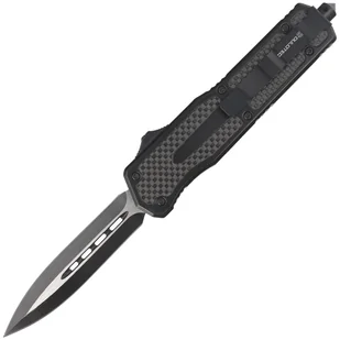 Nóż automatyczny Dulotec OTF Aluminium / Carbon Fiber, Two-Tone Finish 3Cr13MoV (K184A) - Noże - miniaturka - grafika 1