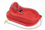Sanki i ślizgacze - Sanki Ślizg Zjazdowy Ślizgacz Plastikowe Mocne Polskie Z Oparciem Pasy - miniaturka - grafika 1