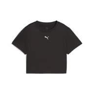 Koszulki sportowe damskie - Damska krótka koszulka TAD ESSENTIALS PUMA Black - miniaturka - grafika 1
