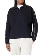 Bluzy damskie - Replay Bluza damska W3706, czarna, S (DE) - miniaturka - grafika 1