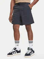 Spodenki męskie - adidas Szorty materiałowe Premium Essentials Utility Cargo JD2107 Czarny Loose Fit - miniaturka - grafika 1