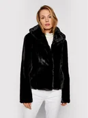 Płaszcze damskie - Guess Futro New Sophy W0BL0N WDCH0 Czarny Regular Fit - miniaturka - grafika 1