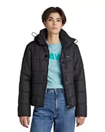 Kurtki damskie - G-STAR RAW Damska kurtka z kapturem Meefic, Czarny (Dk Black B958-6484), S - miniaturka - grafika 1