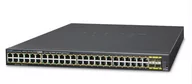 Switche - PLANET GS-4210-48P4S 48x 10/100/1000T 802.3at PoE + 4 100/1000 SFP - miniaturka - grafika 1
