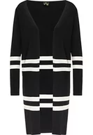 Swetry damskie - acalmar Damski sweter z dzianiny 39718334-AC01, czarny, XL/XXL, czarny, XL-XXL - miniaturka - grafika 1
